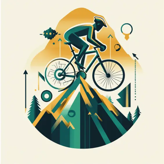 Image illustrant l'analogie entre le SEO et le cyclisme, mettant en avant les concepts de stratégie, persévérance, et performance, appliqués à des stratégies SEO innovantes pour attirer un trafic qualifié.